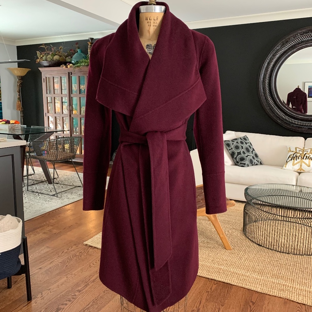 Donna Karan Cashmere Shawl Coat US 8 NWT